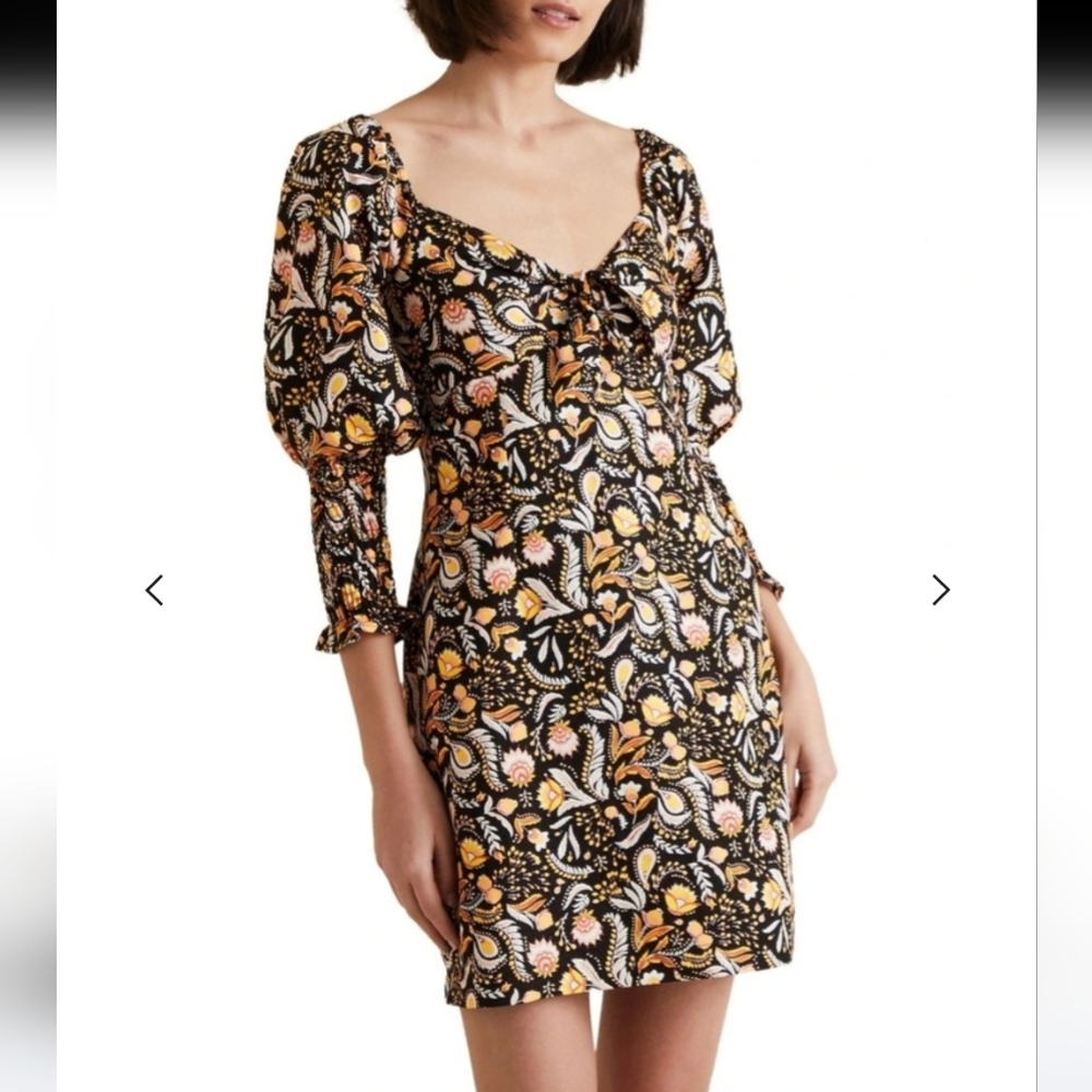 Seed Heritage size 8 puff sleeve dress - Picture 1 of 10